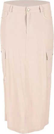 Maicazz Elegante Zand-D8 Rok - Dames - Midirokken - Beige - L - Rokken