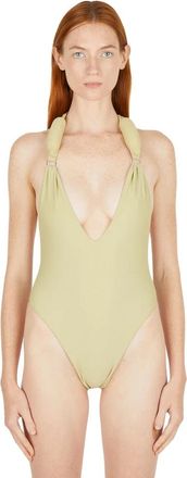 Entire studios Badpak uit &eacute;&eacute;n stuk - Dames - Badpakken - Groen - M - Polyester - Badmode