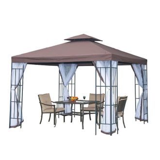 OUTSUNNY 3 x 3(m) Gazebo Coffee | TJ Hughes