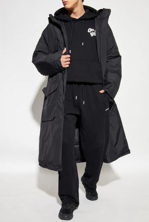 Yohji Yamamoto Long Insulated Jacket, Mens, Black