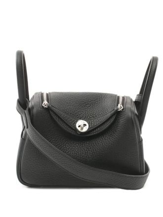 Hermès 2024 mini Lindy Shoulder bag - women - Calf Leather - One Size - Black