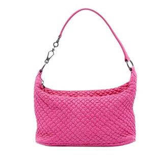 Bottega Veneta Pre-owned Shoulder Bags, female, Pink, Size: ONE SIZE Pre-owned Quilted Shoulder Bag