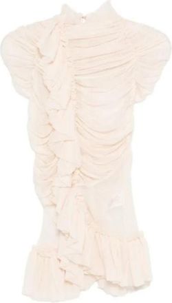 Dries Van Noten Chuchu Shirt - Dames - Blouses - Beige - M - Overhemden