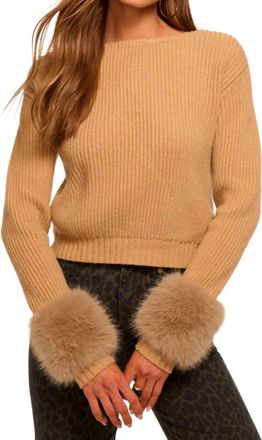 Ramy Brook Lisa Sweater In Camel