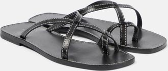 The Row Link leather sandals