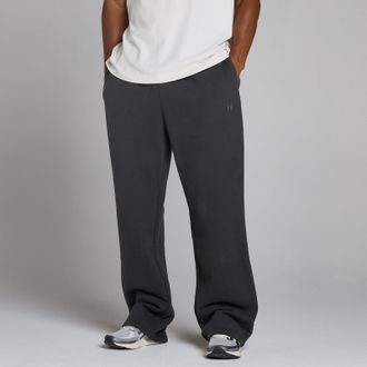 MyProtein Pantal&oacute;n de ch&aacute;ndal de pernera recta oversize de felpa francesa para hombre de MP - Negro lavado - XS