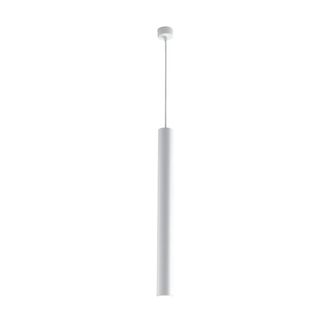 Luce-Ambiente-Design Luz de techo cil&iacute;ndrica en metal blanco 60 cm