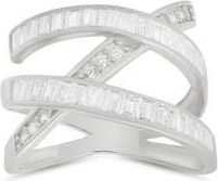 Queen Jewels Cubic Zirconia Highway Statement Ring in Silver at Nordstrom Rack, Size 10