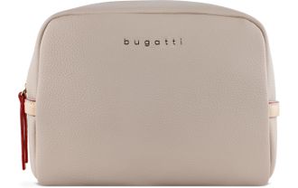 Bugatti Kulturbeutel BUGATTI Ella 21 cm, Damen, Gr. B/H/T: 16,5cm x 21cm x 9cm, beige, Taschen Kulturbeutel