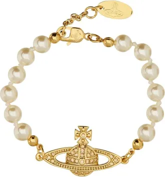 Vivienne Westwood Mini Bas Relief Brass Bracelet
