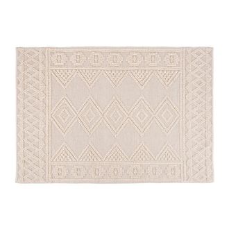 Maisons du monde Alfombra estilo bereber de lana y algod&oacute;n con relieves 160x230 cm