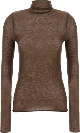 Pinko Top con paillettes - Marrone