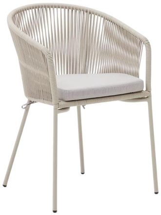 K Home Handgeflochtener Design Gartenstuhl Yanetto - Light Beige