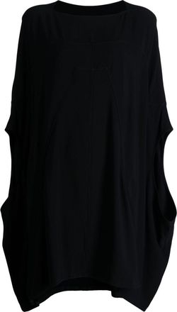 Rick Owens asymmetric tunic minidress - women - Viscose/Acetate - OS - Black