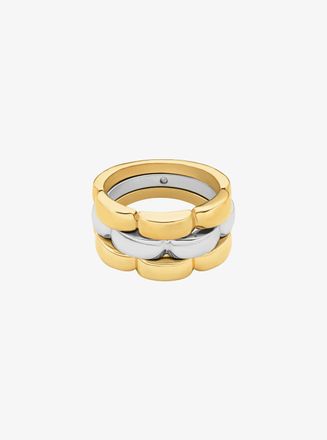 Michael Kors Two-Tone 3-Link Ring