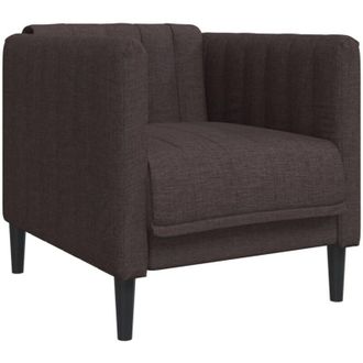 vidaXL Sill&oacute;n De Tela Marr&oacute;n Oscuro Vidaxl