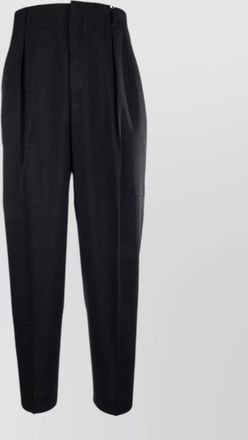 Cellar Door pleated trousers button detail belt loops pockets