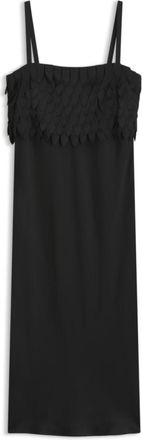 BOSS Strappy dress with laser-cut shapes