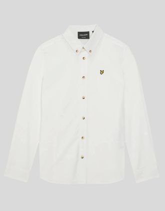 Lyle & Scott Lyle And Scott Mens Poplin Shirt - White - Size: 12/13 y