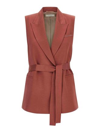 PESERICO Linen Viscose Vest