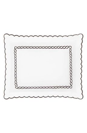 Matouk Classic Chain Scallop Sham in Mocha at Nordstrom, Size King