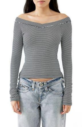 BDG Shannen Long Sleeve Top in Black at Nordstrom Rack, Size X-Large