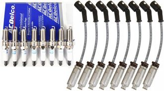 OEM Cables Y Buj&iacute;as Originales Ac Delco (8 Unidades) Para Chevrolet Camaro Ss, Lt1, Zl1, Corvette C7 (2014)