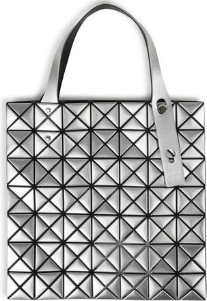Issey Miyake Womens Tote Bag Platinum Silver Polyester Handbags Hand