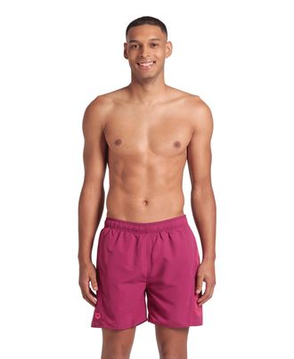 Arena Badeshorts ARENA FUNDAMENTALS ARENA LOGO BOXER R, Herren, Gr. XXL, N-Gr, lila (schwarz lila, calypso coral), Obermaterial: 100% Polyester, Badehosen B