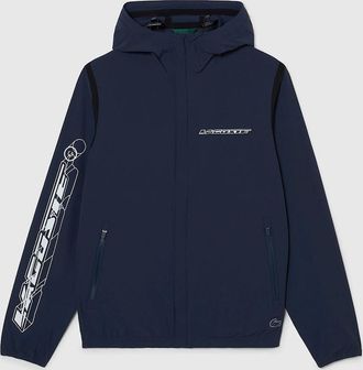 Lacoste Mens Recycled Polyamide Short Track Jacket - Blue - Size: 40/42/Regular