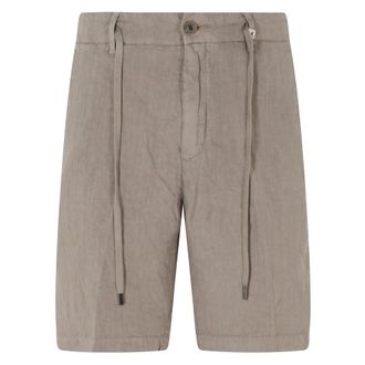 Myths Casual Shorts, male, Beige, Size: 2XL Drawstring Buttoned Shorts