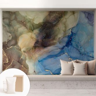 Tulup Carta Da Parati In Vlies Decorativa Per Pareti - Con Motivi Moderni - Con Colori Intensi - Per Ufficio Astratto Colorato 208x146 Cm