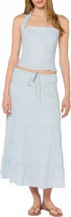 Velvet Heart Reiko Halter Top In Corydalis Blue
