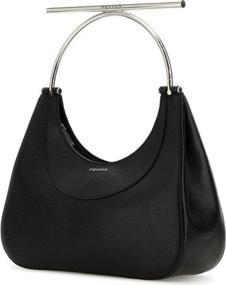 Alexander McQueen Womens Shoulder Bag Black Lamb
