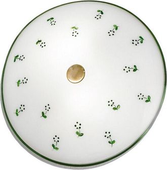 Kolarz Kolarz - Nonna - L&aacute;mpara De Techo Empotrada Con Dise&ntilde;o De Vidrio Estilo Caba&ntilde;a, Lat&oacute;n Antiguo, 2x E14