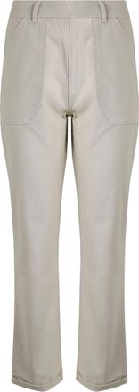 Weird Fish Dames/Dames Malorri Broek van Organisch Katoen (Steen)