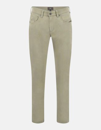 Fynch-Hatton Mens Five Pocket Stretch Cotton Chinos Saw - Cream - Size: 36/34