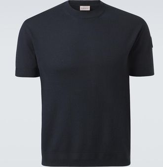 Moncler Camiseta de seda y algod&oacute;n