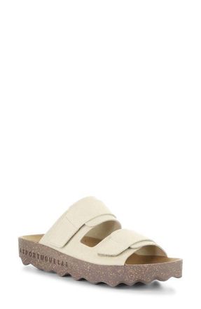 FLY London Cleek Platform Slide Sandal in Nude at Nordstrom, Size 10-10.5Us