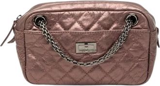 Chanel Pre-owned Quilted Mini Crossbody Bag - Dames - Vintage Mini Tas - Roze - ONE Size - Leer - Vintage