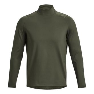 Under Armour Rush ColdGear Mock Long Sleeve T-Shirt Green 1366059-390