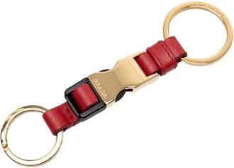 Prada Pre-owned Accessories, female, Red, Size: ONE SIZE Pre-owned Keyring