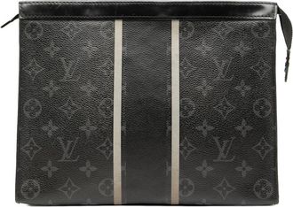Louis Vuitton Pre-owned Clutches, female, Black, Size: ONE SIZE Pre-owned Printed Document Holder