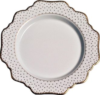 Anna Weatherley Simply Anna Antique Polka Salad Plate in White/gold at Nordstrom