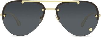 Versace Occhiali da sole Medusa Glam modello aviator - Oro