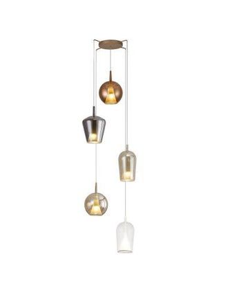 Mantra Mantra L&aacute;mpara De Techo Colgante De Cristal Elsa Con 5 Luces