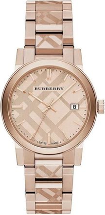 Burberry Bu 9039 Horloge - unisex - Horloges - Roze - ONE Size - Accessoires