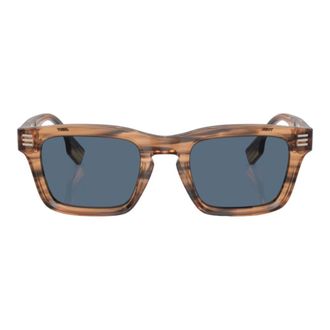 Burberry Sunglasses, male, Brown, 51 MM, Rectangular Sunglasses in Brown and Dark Blue