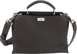Fendi Pre-owned Handbags, female, Brown, Size: ONE SIZE Pre-owned Vintage Handbag