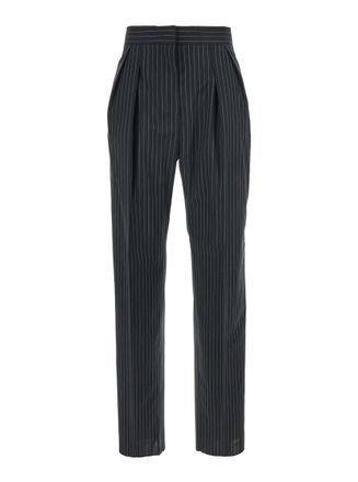 Max Mara Black Regular Flat Front Pants